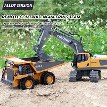 1:20 RC Excavator 2.4G Remote Control Engineering Vehicle Crawler Bulldozer Dump Truck Dumper Electric Car Toys For Boys Children Gifts For Kids