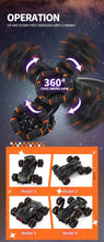 New Six-wheel Swing Arm Stunt Car 360° Rotating Arm 6-wheel Spray Deformation Remote Control Drift Climbing Car Off-road Vehicle Children