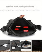 【WEIXIER】Men's Single Satchel Bag, Large Capacity Waterproof Casual Retro Bag