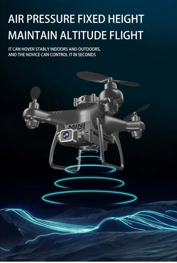 Black Technology Small Mini UAV Lens High Definition Toddler Boys Adult Toy Remote Control Airplane Flyer