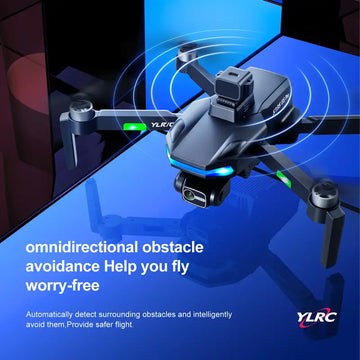 S135 GPS UHD Dual Camera Foldable Drone Wifi LED Screen Remote Control,Three-axis Gimbal Optional Radar Obstacle Avoidance, Gravity Sensor, Altitude Hold, 3D Flip RTF Includes Carrying Bag