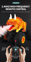 New Dinosaur Spray Off-road Vehicle Cartoon Simulation Smoke Special Effects Four-wheel Drive Power Outdoor Drift Stunt Car