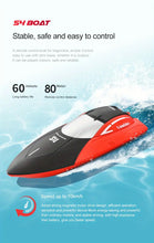 4D-S4 Remote Control Boat, 2.4G Wireless Dual Motor, High Speed RC Speedboat With Two Batteries, Water Boat Model, Children's Toy, Gift