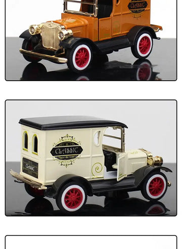 Simulation 1:32 Vintage Ford Vintage Car Model Children's Toy Car Swing Part Huili Car Model Boy Toy
