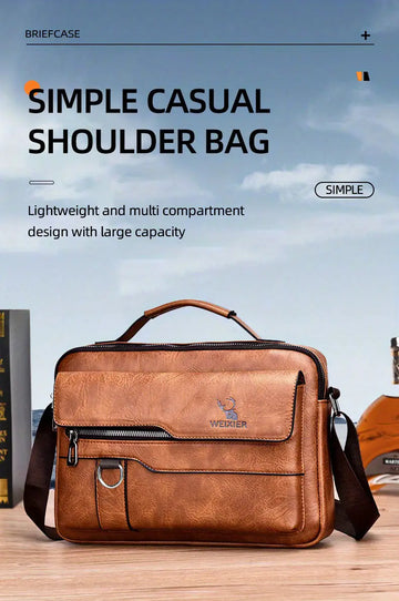 WEIXIER Spring And Summer New Shoulder Bag Messenger Bag Handbag Casual Fashion New Product PU Material Gift For Father /Aniversary