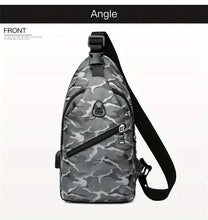 Stay Protected & Charged On-the-Go: Waterproof Crossbody Chest Bag With USB Charging & Earphone Hole
