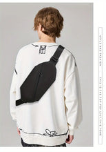 Men's Waterproof Chest Bag Oxford Fabric Diagonal Zipper Backpack For Outdoor Riding