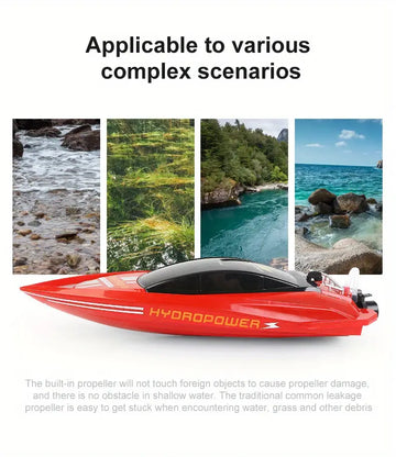 Remote Control Boat High Speed Boat New Charging Model Water Boat Toy, Automatic Long Distance Wireless Large Capacity For Big Child