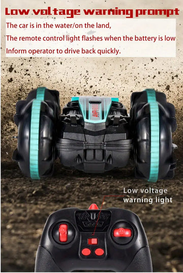 Amphibious RC Car Remote Control Stunt Car Vehicle Double-sided Flip Driving Drift Rc Cars Outdoor Toys For Boys Children's Gift