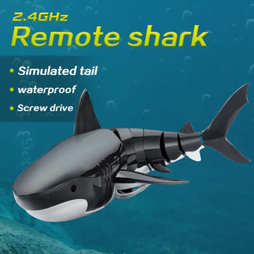 Remote Control Shark Kids Animals Remote Swim Electric Toys, Accelerate Rechargeable Remote Control Boat, Remote Control Speedboat With Swing Tail Christmas Toys For Boys