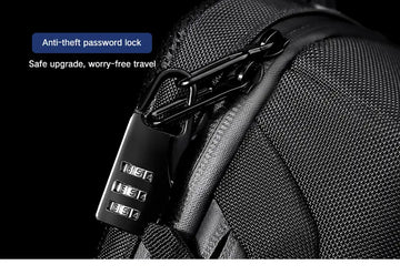 1pc OZUKO Men's Anti-theft Messenger Shoulder Bag With USB Charging Port Waterproof Anti-Scratch Backpack Large Capacity Chest Bag