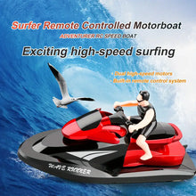 RC Motor Boat For Kids And Adults, Remote Control Boat For Pools And Lakes, 2.4GHZ 20KM/H High Speed Electric Racing Watercraft Boat For Boys And Girls