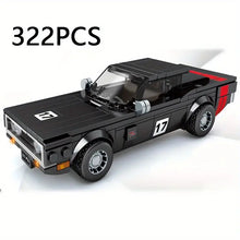 322pcs+ Assembled Building Blocks Toy City Car Model Racing Series Children's Creative Sports Car Adult Home Toys Collection Assembling Building Blocks Decoration Boys' Holiday Gift