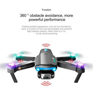 Mini RC Drone With Camera 360° Flip Quadcopter Headless Drones Foldable RC Aircraft One Key Land Auto Hovering Helicopter Suitable For Beginners Toys Gift For Kids Adults