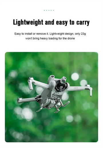 Colorful Lighted Landing Gear For DJI Mini 3 Foldable Landing Gear With Flash LED Lights For DJI Mini 3 Drone (Only For Mini 3)