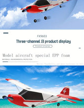 Three Channel Remote Control Aircraft J3 Cessna Glider Toy Fixed Wing Brushless Motor Aircraft Electric Fighter Aircraft Model Drone