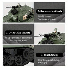 US M4A3 RC Tank, 1/18 2.4G Remote Control Military Tank Rotating Turret, Sound & Light Effect, Infrared Toy Boy Girl & Adult Scale Radio Remote Control RC Tank, Boy For US Tank Army Tank Toys