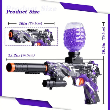 Electric Gel Ball Blaster, Rechargeable Splatter Ball Blaster With 10000 Water Beads, Automatic Gel Ball Blaster For Outdoor Activities - Shooting Team Game