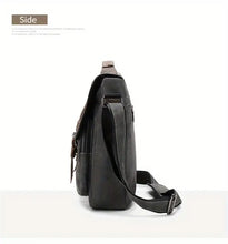 【WEIXIER】Men's Single Satchel Bag, Large Capacity Waterproof Casual Retro Bag