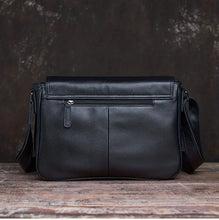 Men's Genuine Leather Crossbody Bag Top Layer Cowhide Chest Bag Large Capacity Satchel Multifunction Diagonal Shoulder Bag For Outdoor Sports Travel Work Flip Messenger Bag