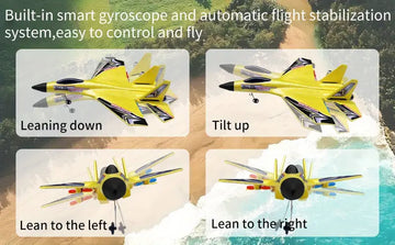 Remote Control Airplane For Boys Girls With Night Light, 2.4 GHZ 2 Channels RC Aircraft For Beginners Kids