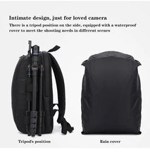 Premium Waterproof Camera Backpack with 15 Laptop Compartment & Rain Cover - Perfect for Photographers & Adventurers!