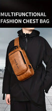 WEIXIER Men's Multifunctional Shoulder Bag: USB Charging, Anti-theft, Perfect Gift for Dad!