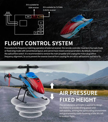 Four Channel Single Blade Aileron Free Remote-controlled Helicopter For Children's Toys, Fixed Height Optical Flow Positioning, Aircraft Model Drone