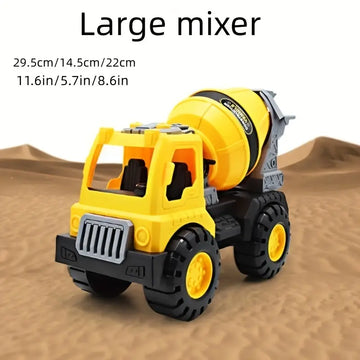 Large-scale Engineering Toy Vehicles For Children, Including Inertia Excavators, Mixers, And Drilling Machines, Dump Trucks  Large Model Car Toys