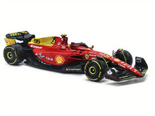 Burago 1:43 2022 Ferrari 75th Anniversary F1-75 #16 Leclerc Ferrari 75th Anniversary   F1-75 #55 Sainz Alloy Luxury Vehicle Diecast Cars Model Toy ,Collection Gift