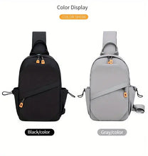 Men's Nylon Crossbody Chest Bag With Cushion Strap, Multifunctional Sling Bag For Outdoor Sports Travel