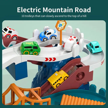 Race Track Car Garage Parking Adventure Toy Gifts For 3 4 5 6 7 8 9 Years Old Boys Girls Toddlers, Preschool Car Games Gift Toys For Kids Vehicle Playsets
