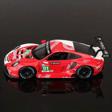 Burago 1:24 2020 Porsche 911 RSR LM Alloy Sports Car Static Die Cast Vehicles Model Toys Diecast Voiture Gift Collectible