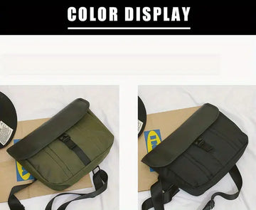 Men's Casual Outdoor Large Capacity Messenger Bag, Three Colors Available
