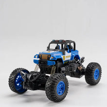 1 :18 Four-way Police Car Off-road Climbing Car With Lights Children's Remote Control Toy Car Off-road Electric Remote Control Car