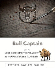 BULLCAPTAIN Men's Genuine Leather Waist Bag: The Perfect Father's Day & Valentine's Day Gift for the Stylish Man!