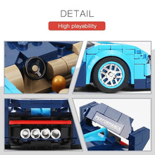 Mould King Technical Idea Racing Car Building Blocks, City Sports Car Model With Display Case DIY Bricks Toys Gift For Boys