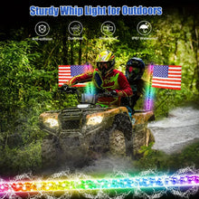 2pcs 1FT Spiral RGB Led Whip Light Chasing Light RF Remote Control Lighted Antenna Whips For Can-Am ATV UTV RZR Polaris Dune Buggy Offroad Truck