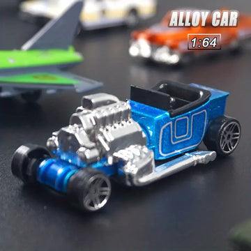 1:64 City Alloy Sports Car Vintage Bridge Mini Racing Collection Slide Vehicle Toy Diecast Model Boy Kids Toys Car Birthday Gift