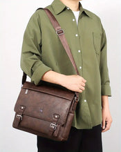 1pc Men's Messenger Bag Computer Satchel Bag One Shoulder Messenger Bag Retro Casual Shoulder Bag