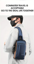 Waterproof Men's Casual Chest Bag With Combination Lock Anti-theft Waist Bag Outdoor Sports Shoulder Bag