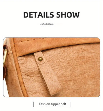 Men's Casual Simple Large Capacity Messenger Bag, Trendy Shoulder Bag