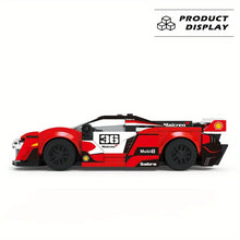Super Racing Sport Car Mini Model, Car Building Blocks, Red Car City Creative Bricks Toy, Technical Education Toys For Children Gifts