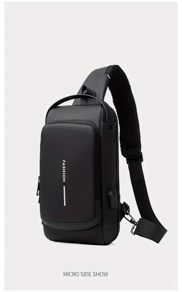 Secure Your Belongings with this Stylish Men's Multisport Anti-Theft Shoulder Messenger Bag