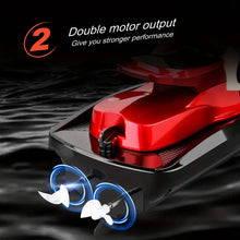 RC Motor Boat For Kids And Adults, Remote Control Boat For Pools And Lakes, 2.4GHZ 20KM/H High Speed Electric Racing Watercraft Boat For Boys And Girls