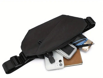 Men's Waterproof Chest Bag Oxford Fabric Diagonal Zipper Backpack For Outdoor Riding