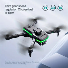 S162 Drone With Dual Camera, Four Sides Obstacle Avoidance & LED Light Strip, Headless Mode One-Key Return Foldable Remote Control Aircraft Quadcopter, Gift Toys For Kids Adults