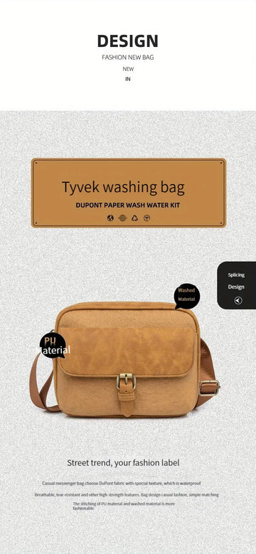 Men's Casual Simple Crossbody Bag, Trendy Shoulder Bag