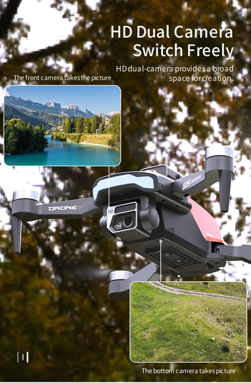 Drone With Obstacle Avoidance, Remote Control, Gesture Photography, Brushless Motor, Headless Mode,GPS Function,  One Key Return,Intelligent Follow