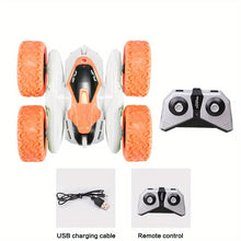 Hot Selling 2.4G Remote Control Stunt Car Double-sided Rotating High-speed Flip Dancing Car Rolling Remote Control Cool Light Devil Fish Double-sided Off-road Stunt Toy Car